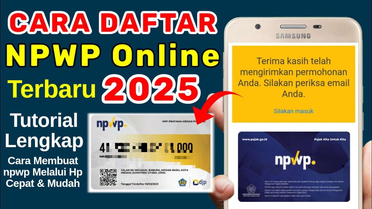 CARA MEMBUAT NPWP ONLINE 2025 | CARA DAFTAR NPWP ONLINE 2025, cara ...