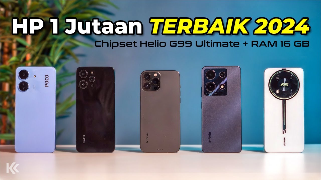 5 Rekomendasi HP 1 JUTAAN TERBAIK 2024, Siap GAMING Kamera BENING ...