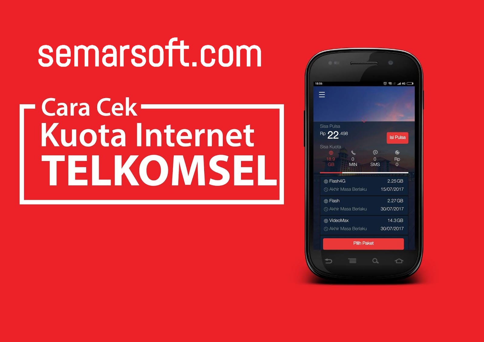 Cara Cek Kuota Telkomsel - Semarsoft