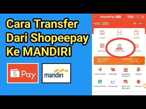Cara Transfer Shopeepay ke Bank Mandiri - YouTube