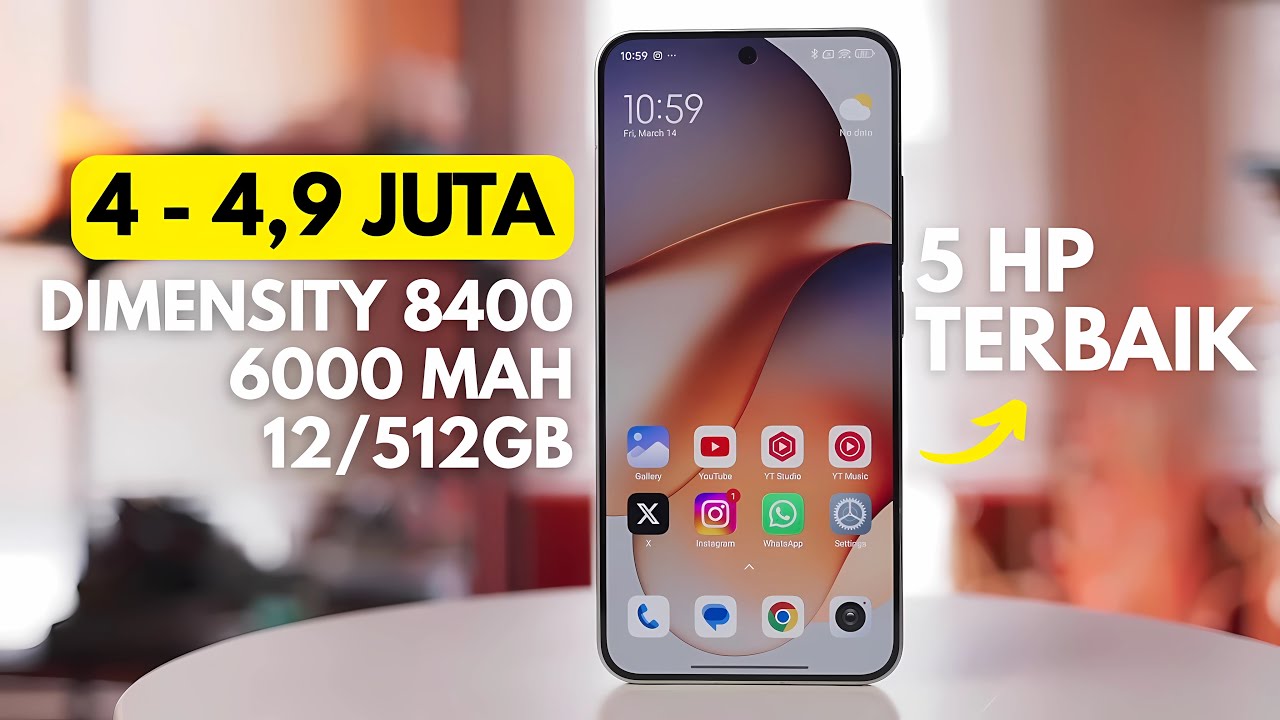 5 Rekomendasi HP 4 Jutaan Terbaik Dimensity 8400 dengan RAM 12/512GB ...