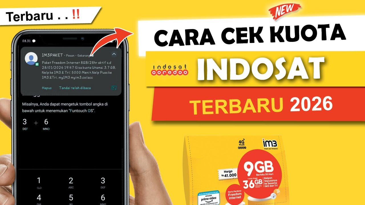 Cara Simpel Cek Kuota INDOSAT Terbaru - YouTube