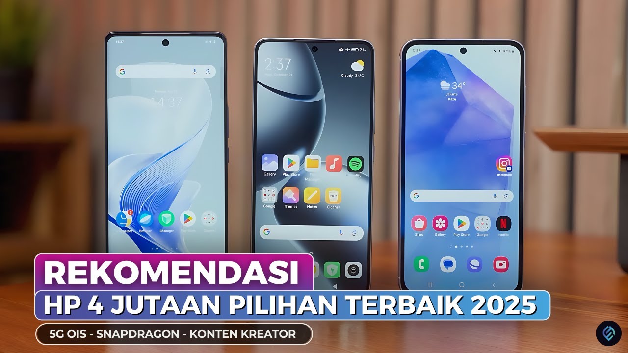 7 REKOMENDASI HP 4 JUTAAN TERBAIK 2025 KUAT GAMING KAMERA JERNIH - YouTube