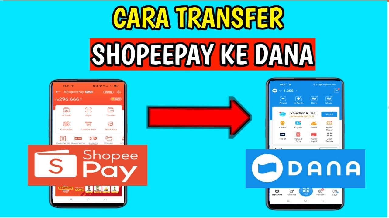 Cara Transfer ShopeePay ke Dana ( Cara tf shopeepay ke dana ) - YouTube