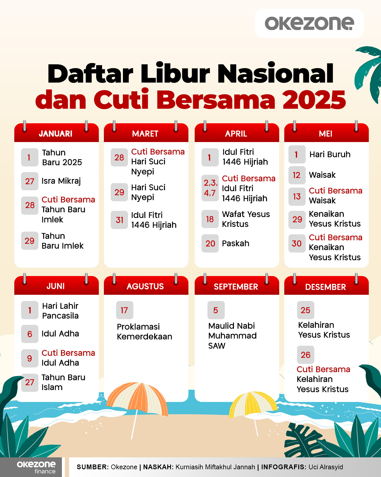 Kalender Tahun 2026 Hari Libur Nasional Dan Cuti Bersama