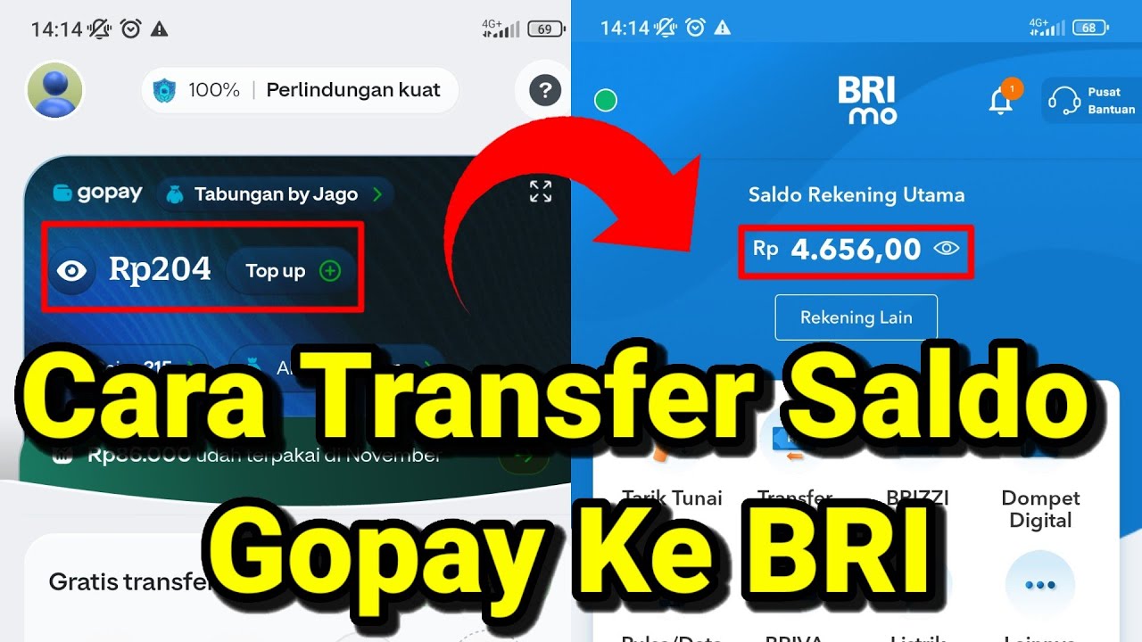 Cara Transfer SALDO GOPAY Ke REKENING BANK BRI Terbaru 2025 - YouTube