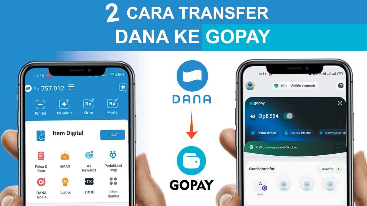 2 Cara Transfer DANA Ke GOPAY | DANA Ke Gopay - YouTube