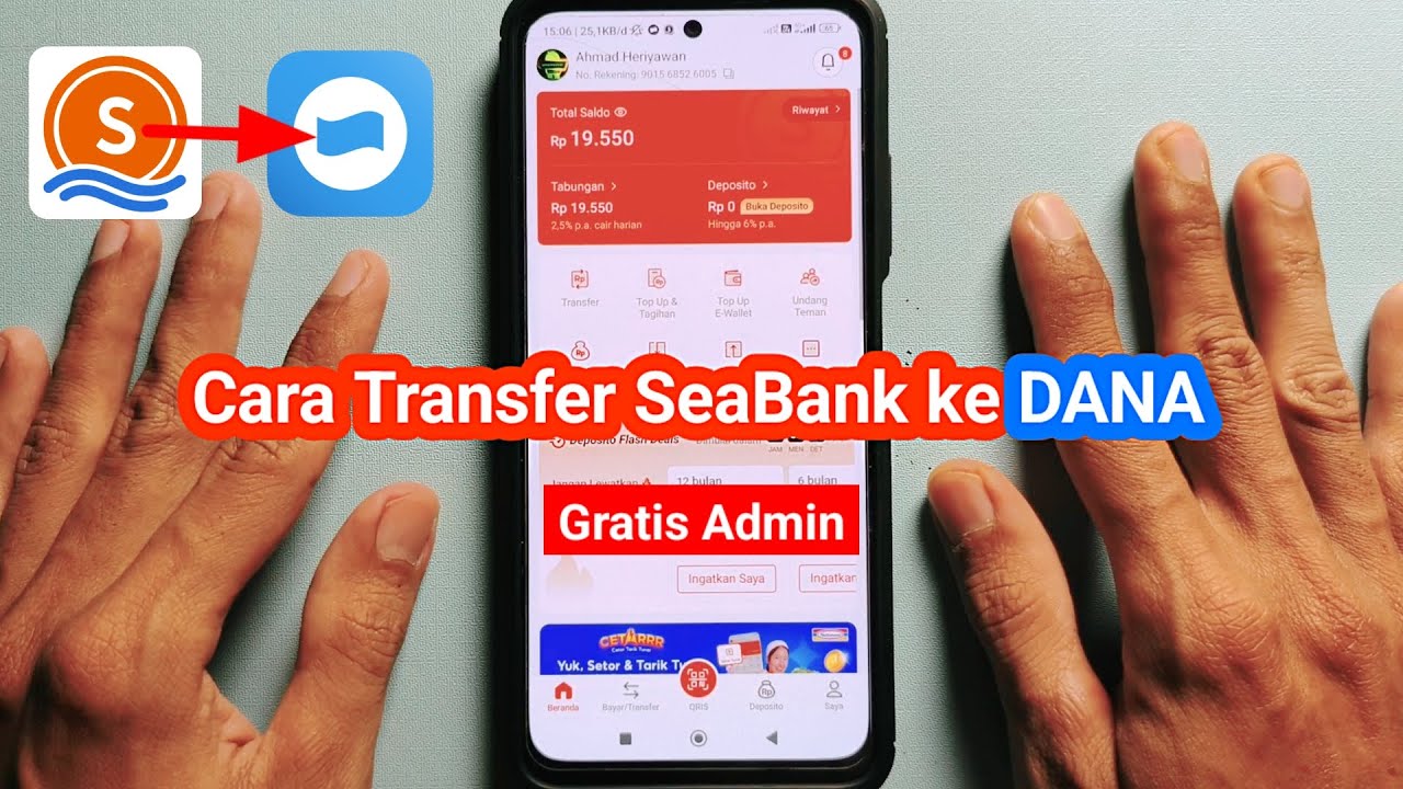Cara Transfer Seabank ke DANA - YouTube