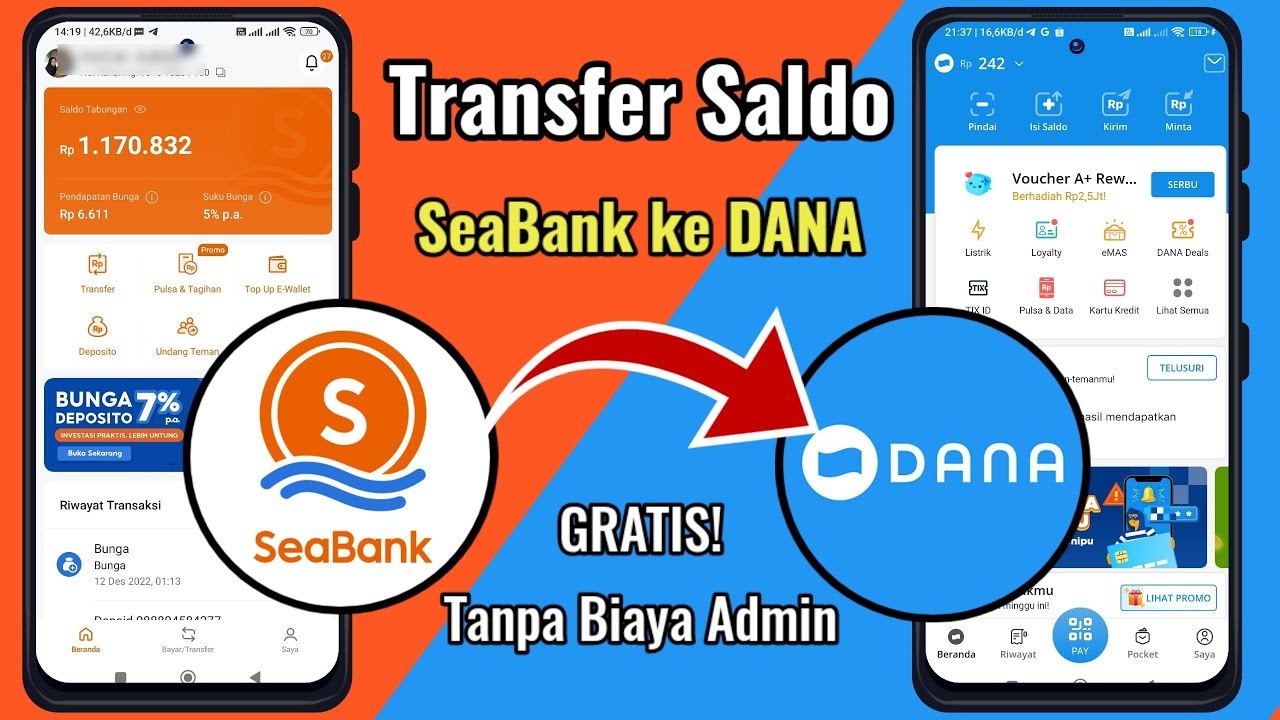 Cara Transfer Saldo SeaBank ke DANA Terbaru | Top Up DANA Lewat SeaBank ...