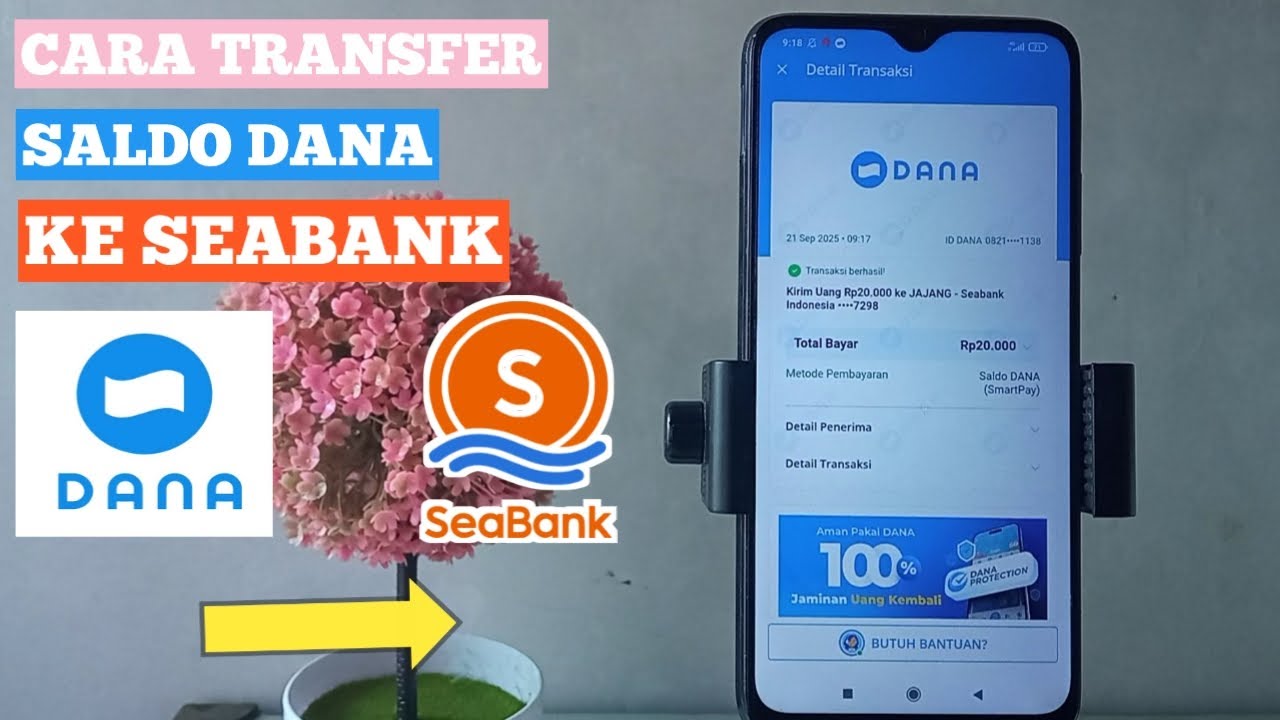 Cara Transfer SALDO DANA Ke Rekening SeaBank - YouTube